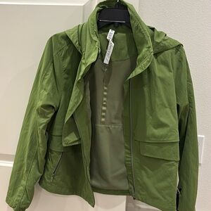 Brand new with tags: Lululemon Always Effortless Jacket, size 4, army green